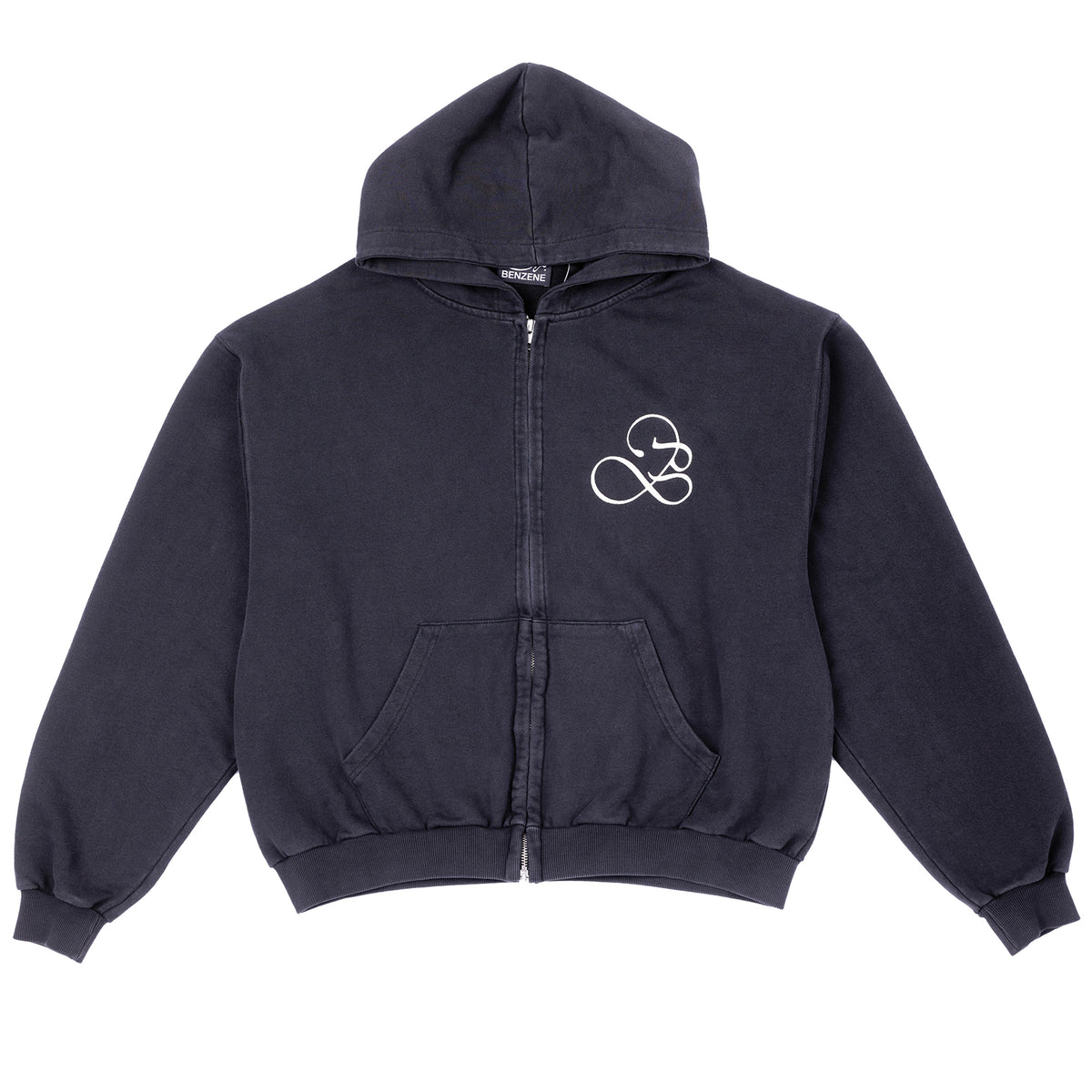 B DOUBLE ZIP HOODIE